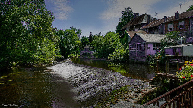 Village d'Eymoutiers en Haute Vienne