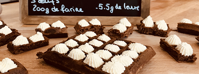 gaufre au lait chocolaté limousin