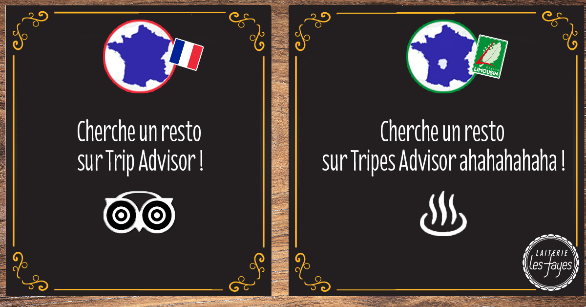 Cherche un resto sur Tripes Advisor ahahahah